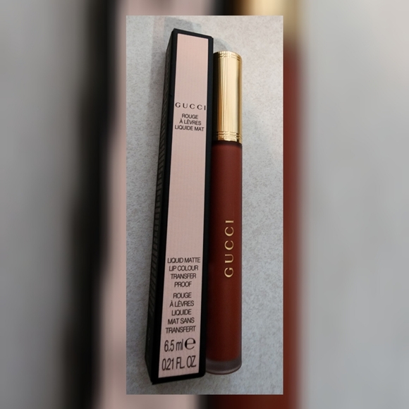 Gucci's Rouge à Lèvres Liquid Matte Lipstick 505 Janet Rust New - Picture 12 of 12